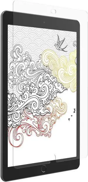 InvisibleShield GlassFusion+ Canvas - simulates writing or drawing on paper - Made for  iPad 10.2 (8th Gen) and iPad 10.2 (7th Gen)