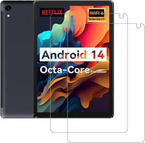 [2 Pack] Screen Protector for URAO C107 Tablet 10.1 2024 Tempered Glass Film Compatible with URAO C107 Android 14 10.1 inch Tablet 2024 Tempered Glass