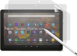 2-Pack Paper Screen Protector for Fire HD 10/Fire HD 10 Plus 10.1 Inch (13th-11th Generation 2023-2021 Release) Anti Glare Matte & Writing Like On Paper & Compatible with Pencil