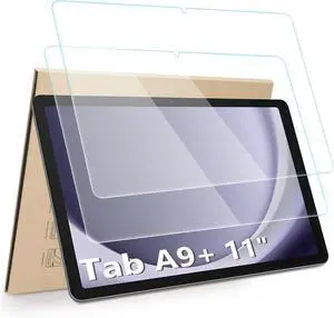 2-Pack Screen Protector Compatible with  Galaxy Tab A9+/A9+ Kids Edition 11 [HD Clarity] [9 Hardness] Tempered Glass for Tab A9 Plus/A9 Plus Kids 11 inch SM-X210 / X215 / X216