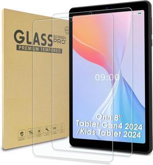 2 Pack Screen Protector Compatible with Onn 8 Tablet Gen4 2024/Onn Tablet 8 Kids 2024 Case Friendly Tempered Glass for Onn 8inch Tab let ProAnti Scratch Anti BubbleHigh Definition