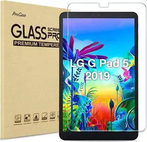 LG G Pad 5 10.1 Screen Protector 2019 (LM-T600 / LM-T605) Tempered Glass Screen Film Guard Screen Protector for 10.1 inch LG G Pad 5 2019 -Clear