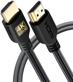 4K HDMI Cable 6 ft | High Speed Braided Nylon & Gold Connectors 4K @ 60Hz Ultra HD 2K 1080P ARC & CL3 Rated | for Laptop Monitor PS5 PS4 Xbox One Fire TV  TV & More