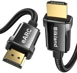 8K HDMI ARC/eARC Cable 2.1 for Soundbar 6.6ft 8K@60Hz 4K@120Hz High Speed HDMI Cord for Gaming 48Gbps Dolby Atoms HDR10 HDCP Compatible for Vizio   Sound bar UHD TV Blu-ray