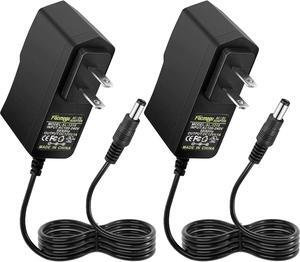 2 Pack 12V 1A AC/DC Power Supply 100-240V AC to DC 12V 1A Power Adapter 12W 12V 1 Amp Wall Adapter 12 Volts 1000mA Regulated Switching Power Converter with 5.5x2.5mm & 5.5x2.1mm DC Plug