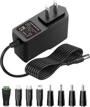 5V 2A 10W DC Power Supply Adapter AC/DC Wall Charger AC 100V-240V to DC 5 Volt 2Amp 1A 1.5A Replacement Power Cord USB Type C for Security Camera Baby Monitor Scanner TV Box Raspberry USB Hub