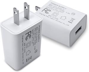 5V 2A Power Plug Adapter USB Wall Charger Box AC Fast Charging Block Cube Brick Home Travel Use for iPhone 13/14/15/16/16 Pro/Pro Max/Plus XS/XR/X Watch Series 8/7 2Pack