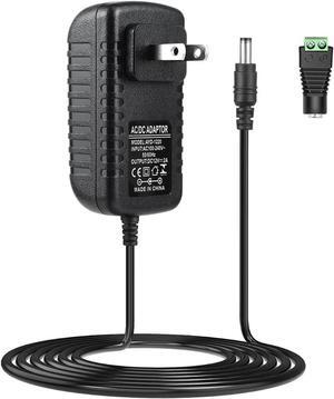 12V Power Supply 24W Power Adapter 110V AC to 12V 2A DC Converter Wall Plug Transformer for 12V Devices with 5.5/2.1mm DC Connector