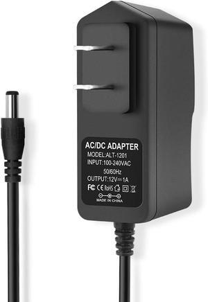 12V 1A Power Supply 12W AC Adapter 100-240V 50-60Hz AC to DC Adapter DC 12 Volt 1 Amp Power Supply Cord with 5.5mm x 2.5mm Barrel
