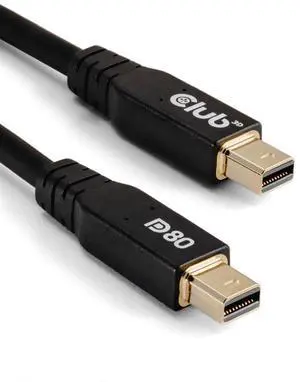 CAC-1165 Mini DisplayPort to Mini DisplayPort Bi-Directional  DP80 Certified Cable M/M 1m/3.28ft