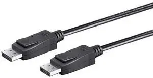 DisplayPort 1.4 Cable - 32.4 Gbps 8K@60Hz 4K@120Hz Dynamic HDR High Bit Rate 3 Display Stream Compression 1.2 3 Feet Black - Select Series