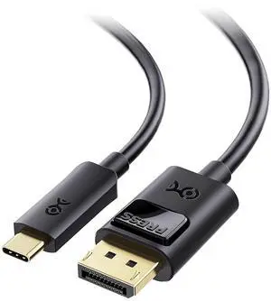 USB C to DisplayPort 1.4 Cable - 6ft Support 8K@60Hz / 4K@240Hz Thunderbolt 4 to DisplayPort Cable Display Port to USB C Black - Not for Portable USBC Monitor