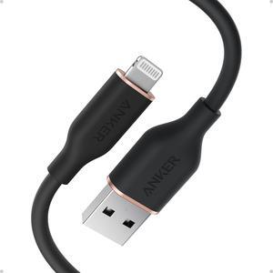 Flow USB A to Lightning Cable Durable Charging Cord for iPhone 14/13 AirPods and More (Cord Organizer Included) (3FT USB 2.0)
