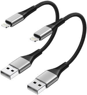 6 inch Short iPhone Charger Cord 2 Pack 0.5ft USB A to Lightning Cable iPhone Charger Fast Charging for Charging Stations iPhone 14 13 12 11 Pro Max