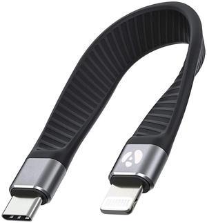 Short USB-C to Lightning Cable 5-inch MFi Certified Fast Charger for iPhone & iPad (Not Compatible with Audio DAC or USB-C iPhone/iPad Models)