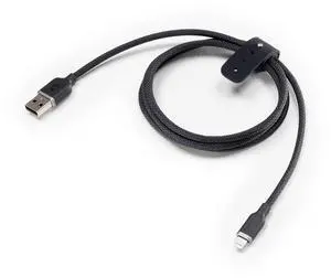 Charge Stream USB-A to Lightning 1m/3ft Silicone Cable - Long-Lasting Braided Cord with Enduraflex Fast Charge Compatible & 12W Power Delivery