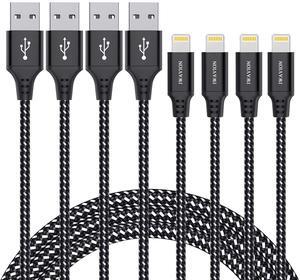 iPhone Charger Cable 4pack 3ft/1m Lightning Cable Nylon Braided MFi Certified iPhone Cable USB Sync Cord Fast iPhone Charging Cable for iPhone Xs Max X XR 8 7 6s 6 iPad Mini/Air iPod