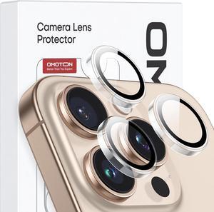 Clear Camera Lens Protector for iPhone 16 Pro Max/16 Pro Individual Camera Lens Protector High-definition Photos Ultra-thin Tempered Glass Lens Protector 2 Set Transparent Ring