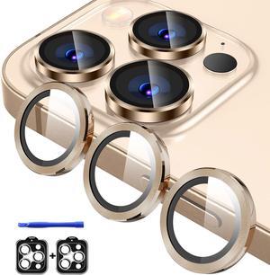 3X2 Pack Camera Lens Protector for iPhone 16 Pro Max 6.9 iPhone 16 Pro 6.3 Tempered Glass Camera Lens Screen Protector Desert Gold