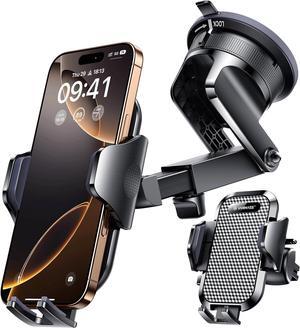 [Pro Version] Universal Car Phone Mount [2025 Super Suction Cup] Phone Holder for Car Cell Phone Car Mount for Windshield Dash Vent Truck Stand for iPhone 16 Pro Max 15 14 13  Android