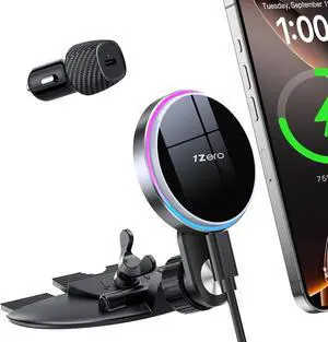 for MagSafe CD Car Mount Charger Ultra Magnetic Phone Holder for CD Slot Charging Fast Wireless Car Charger Mount Fit for iPhone 16 15 14 13 12 Pro Max Plus Mini Gifts for Men Women
