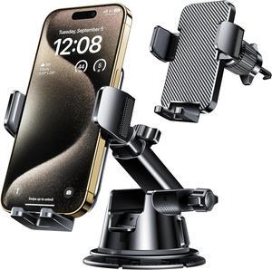 Dash Mounted Holders Phone Holders for Your Car Phone Mount for Car Windshield Dashboard Air Vent Universal Hands Free Automobile Cell Phone Holder Fit for iPhone Smartphone