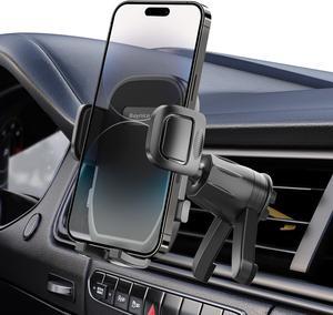 Car Air Vent Phone Holder - Adjustable 360 Rotation & Hook Clip & Legs Double Support Stable Universal Mobile Phone Mount Cradle Compatible with iPhone/Galaxy/(4.0-7.0)