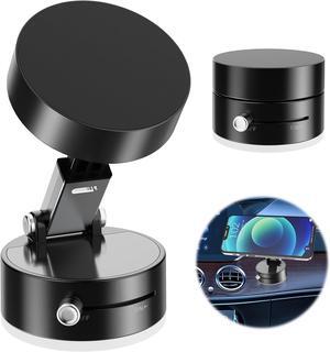 Vacuum Suction Magnetic Car Phone Holder 2025 New Magnetic Suction Phone Mount Adjustable Electric Vacuum Magnetic Phone Stand for Car Foldable Strong Suction Car Holder Mount
