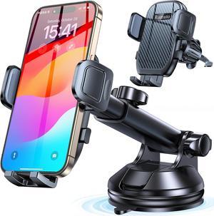 Car Phone Holder MountWindow + Vent +DashboardDash Mounted Holders Suction Cup Phone Holders for Your Car Phone Mount for Truck Cell Phone Automobile Cradle for iPhone  All Smartphone