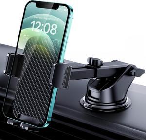 Car Phone Mount [Washable & Reusable Suction] Phone Stand for Car Phone Holder Mount Dashboard Windshield Accessories Automobile Cell Phone Holder for iPhone Smartphone Universal Cradles