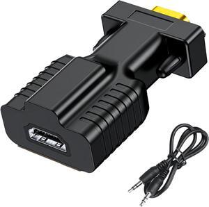 HDMI to VGA Adapter Converter hdmi vga Suitable for laptops Old Computers Monitors projectors.hdmi to 3.5mmaudio Adapter hdmi-to-vga