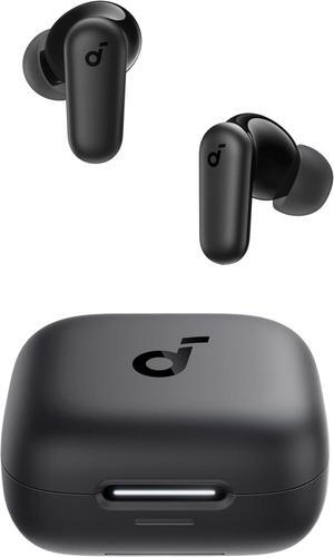 P30i by Anker Noise Cancelling Earbuds Strong and Smart Noise Cancelling Powerful Bass 45H Playtime 2-in-1 Case and Phone Stand IP54 Wireless Earbuds Bluetooth 5.4 (Black)
