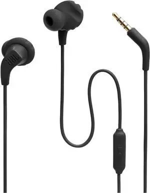 Endurance Run 2 Wired - Waterproof Wired Sports in-Ear Headphones Pure Bass Sound Hands-Free Calls Never Hurt. Never Fall Out. (Black)