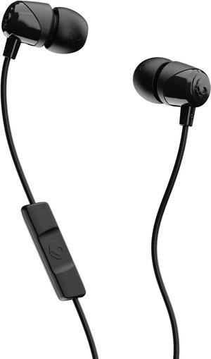 Jib Wired Earbuds with 3.5mm Plug Noise Isolating Fit Built-In Microphone Call and Track Control Convenient for Travel - Black