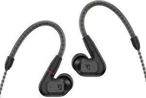 Consumer Audio IE 200 In-Ear Audiophile Headphones - TrueResponse Transducers for Neutral Sound Impactful Bass Detachable Braided Cable with Flexible Ear Hooks - Black