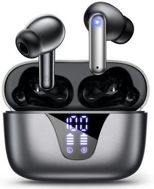 Wireless Earbuds 2025 Bluetooth Headphones 50hrs Stereo Deep Bass Ear Buds with Power Display Charging Case buit in Mic IPX5 Waterproof Headset for iPhone Andriod Phones