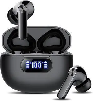 Wireless Earbuds Bluetooth 5.3 Headphones LED Power Display 2025 New Wireless Earphones 4 ENC Noise Cancelling Mic HiFi Stereo 48H Playtime Mini Case IP7 Waterproof for Sport Walk