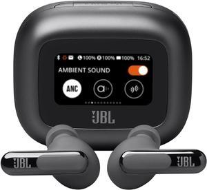Live Beam 3 - True Wireless Noise-Cancelling Stick-Closed Earbuds 48Hrs Total Playback Wireless Charging 6 Mics for Perfect Calls Multi-Point Connection IP55 Waterproof and dustproof (Black)