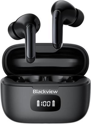 Wireless Earbuds 2025 Bluetooth 5.3 Headphones 56Hrs Hi-Fi Stereo Deep Bass Earphones with 4 ENC Noise Cancelling Mics IPX7 Waterproof Ear Buds for iPhone Android Phones Laptop