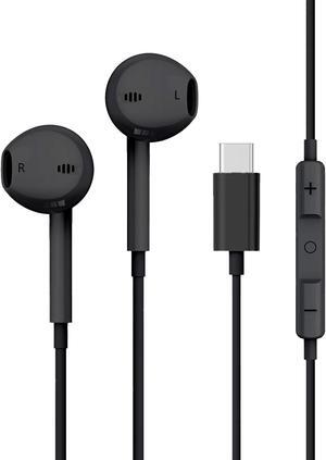 USB C Headphones for  S24 Ultra S23 FE S22 [Clear Call] Wired Earbuds with Mic Noise Cancelling HiFi Stereo Sounds Volume Control Ear Buds for iPhone 16 15 9 8 7 iOS & Androids