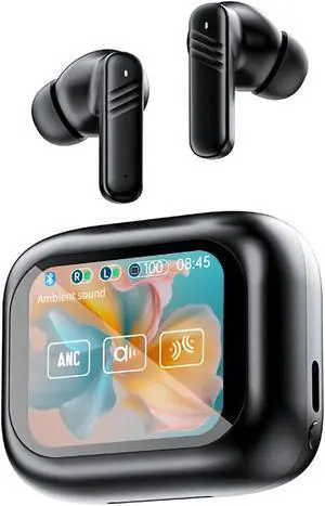 LX-10 Hybrid Active Noise Cancelling Wireless Earbuds BT 5.4 Play Time 4-5 Hours Stereo in-Ear Headphones Environment Noise Cancelling Gaming Earbud Waterproof IPX-4