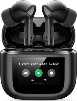 Wireless Earbuds Bluetooth 5.3 Headphones 50H Playtime Deep Bass Stereo Ear Buds with Mic IPX7 Waterproof Comfort Lightweight in Ear Earphones for Pad Android/iOS Phones Gifts for Women Men