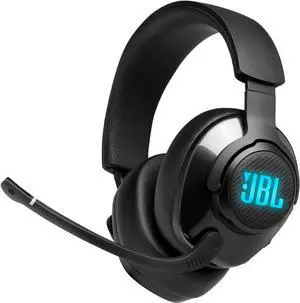 Quantum 400 - USB over-ear gaming headset with game-chat balance dial QuantumSURROUND and DTS Voice focus directional flip-up mic and memory foam ear cushions (Black)