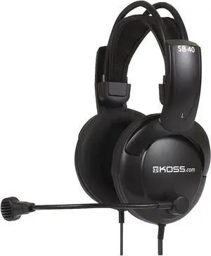 SB40 Computer Headset with Microphone black/gold