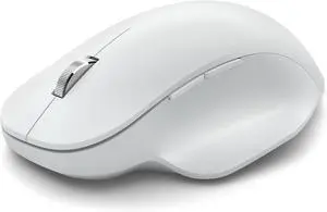 Bluetooth Ergonomic Mouse - Glacier with comfortable thumb rest up to 15months battery life. Works with Bluetooth enabled PCs/Laptops Windows/Mac/Chrome computers 3.91 x 5.46 x 1.85