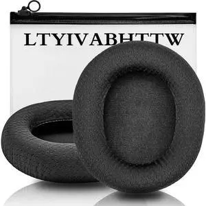 Arctis 7 Ear Cushion Replacement Ear Pads Compatible with Arctis Pro Wireless Arctis 5 Arctis 3 Arctis 9X Headphones | Ear Pads with Enhanced Memory Foam | Black