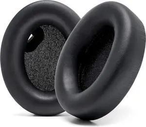 Wicked Cushions Extra Thick Earpads for  WH1000XM4 Headphones - Soft PU Leather Cushions Luxurious Noise Isolating Memory Foam Added Thickness Without Disabling On/Off Sensor | Black