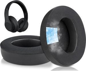 Cooling Gel Replacement Ear Pads Cushions for Beats Studio 2 & Studio 3 Wired & Wireless Headphones Studio3 Studio2 Earpads with High-Density Noise Isolation Foam Added Thickness - Black