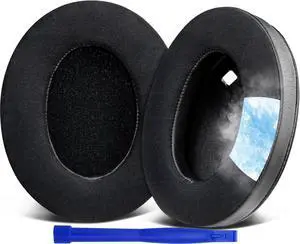 Cooling-Gel Earpads Replacement for  WH-1000XM4 (WH1000XM4) Headphones Ear Pads Cushions with High-Density Noise Isolation Foam Added Thickness Without Affecting Sensor - Black