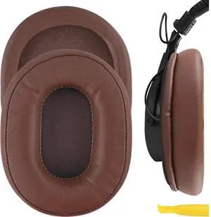 Geekria QuickFit Replacement Ear Pads for  MDR-7506 MDR-V6 MDR-CD900ST Headphones Ear Cushions Headset Earpads Ear Cups Cover Repair Parts (Brown)